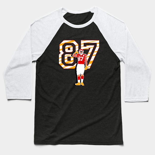 Travis kelce 87 Baseball T-Shirt by Qrstore